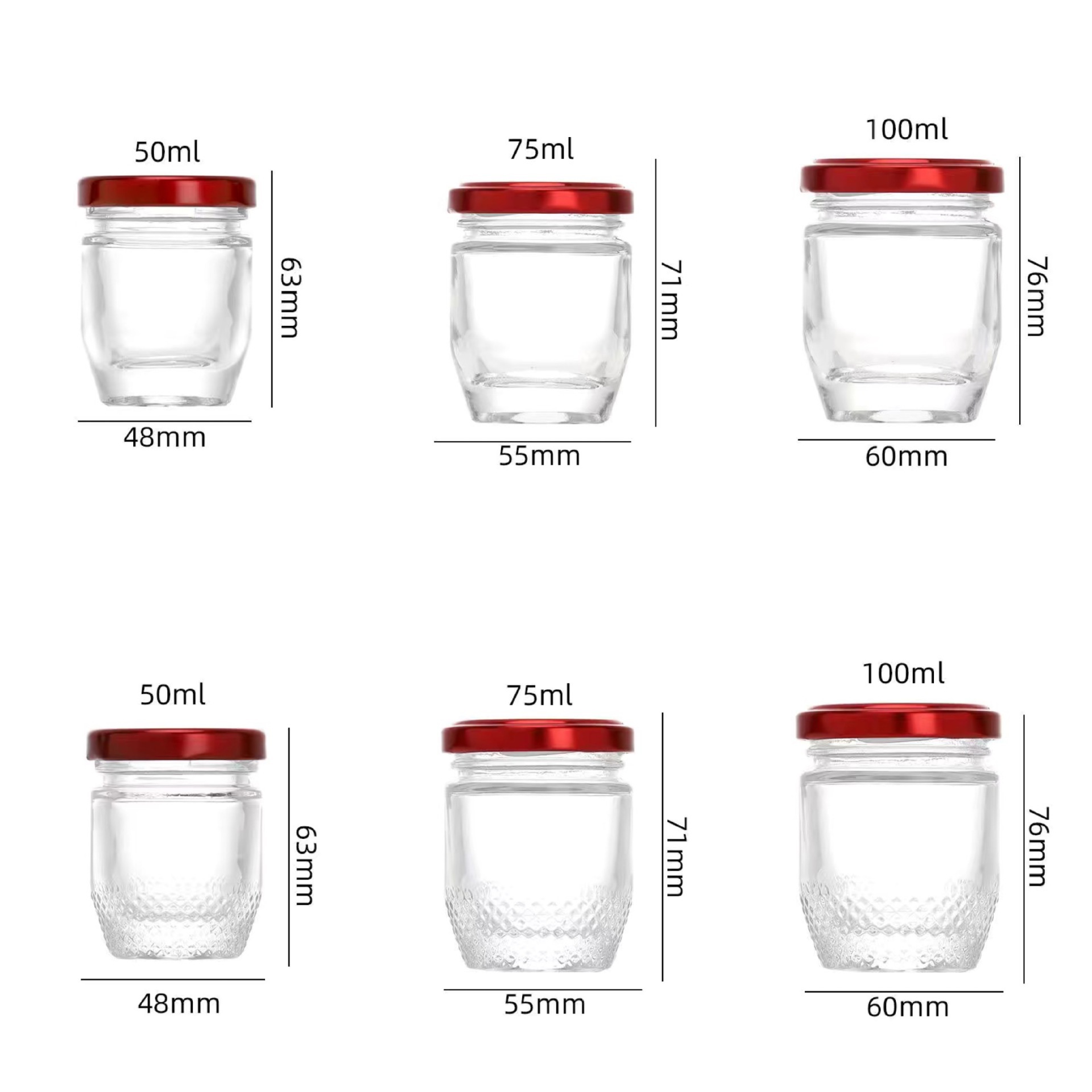 花胶鲜炖燕窝分装瓶玻璃密封罐可蒸煮食品级家用耐高温果酱空瓶