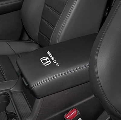Armrest box Armrest Box Cover Crv Armrest - black-leather-gray-line-with-label