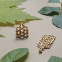 Серьги из французской стали с бисером, стильные элегантные серьги в стиле феи, ретро-серьги для женщин из нержавеющей стали с гальваническим покрытием