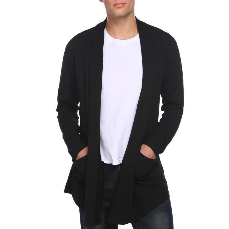 Q8538 Dropshipping Aliexpress Amazon Cross-Border New Men's Jacket with Ruffled Shawl Collar