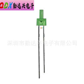 F2/2mm绿发普绿 黄绿 长/高平头 宝塔形 长脚 直插LED发光二极管
