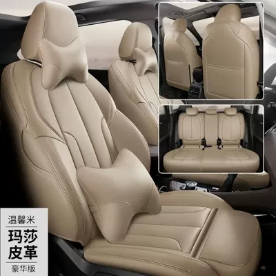 Modelə uyğun (Original) oturacaq örtükləri – LingDong, Feista, MingTu, LangDong seat - warm-rice-deluxe-edition-five-seater-nappa-leather-full-coverage-for-front-and-rear-rows
