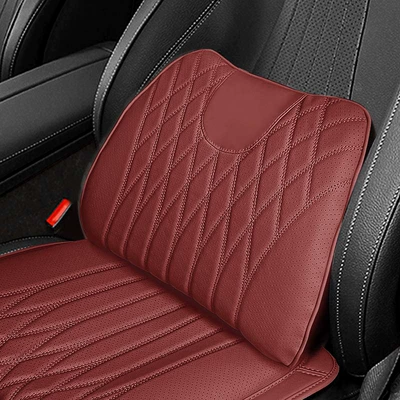 Waist support compatible with Volkswagen Lavida, Passat, Magotan - lumbar-support-volcanic-red