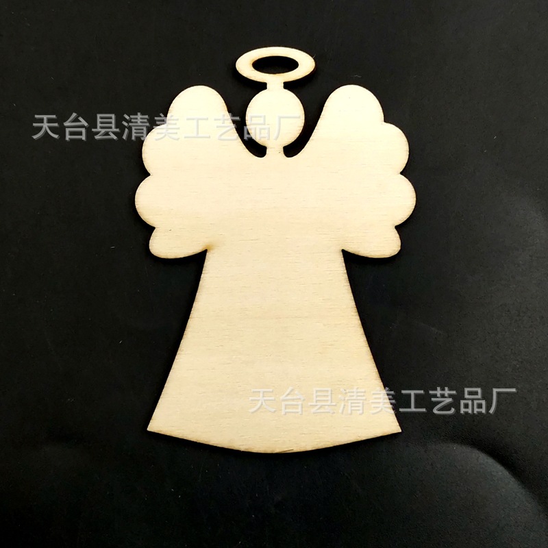 Árbol de Navidad copo de nieve estrella de cinco puntas decoración navideña colgante Combinación libre serie navideña astillas de madera