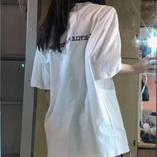 短袖T恤女学生韩版宽松ins风2023夏季新款百搭半袖上衣潮