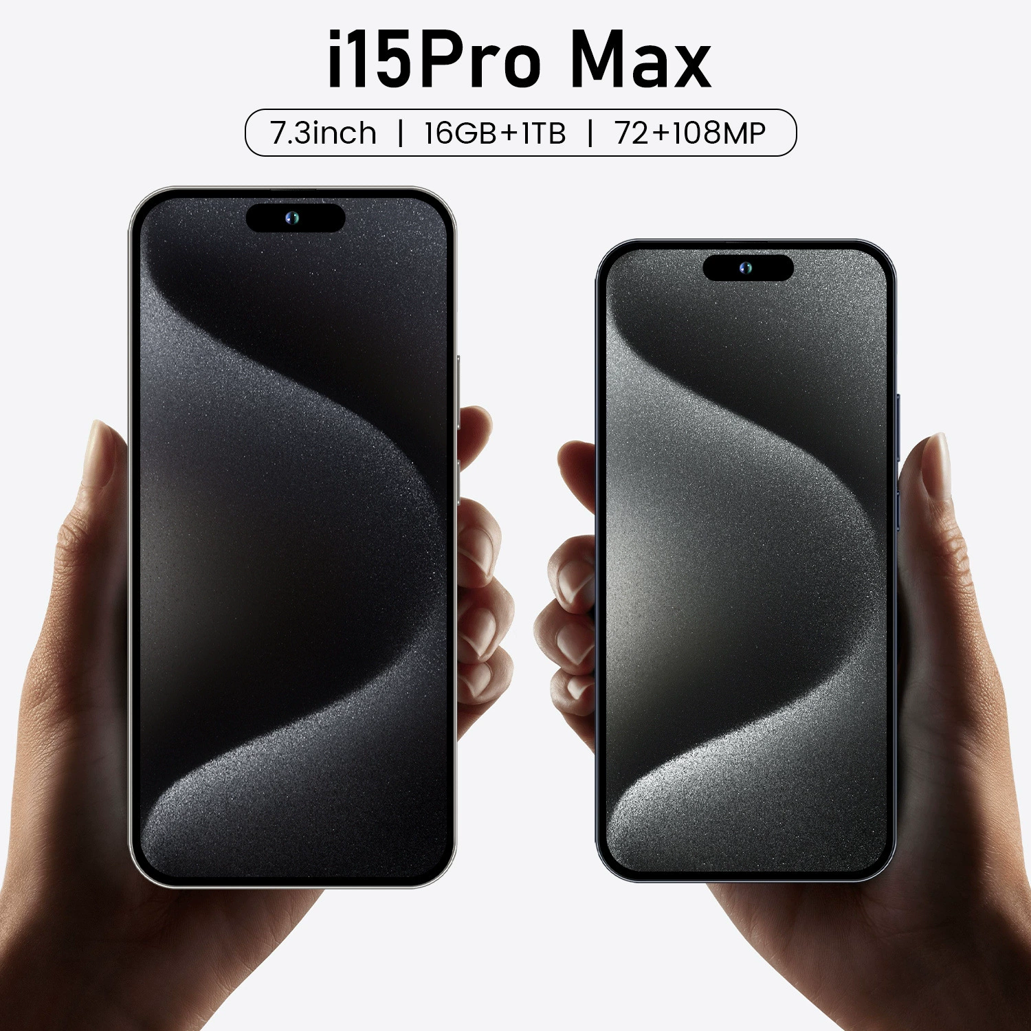 Mobile phone pro (i15 Pro Max), Android 4G, 3" display, Black/White/Gold/Blue
