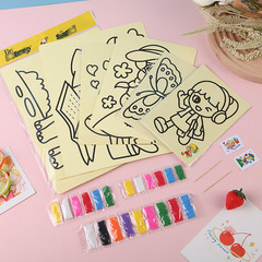 DIY Sand Art Wholesale, Children's Color Sand Painting Set, Art Supplies Street Stall Toys Wholesale, Children's Day Gift