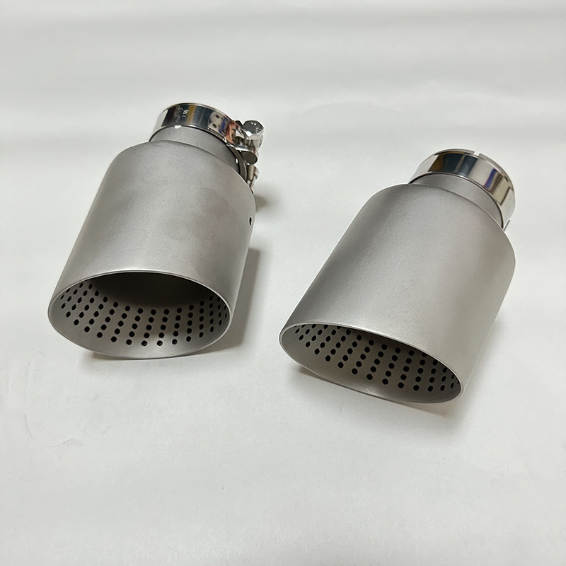 Mesh-matte modified universal stainless steel exhaust pipe tailpipe silencer, direct supply from the manufacturer, mesh tailpipe