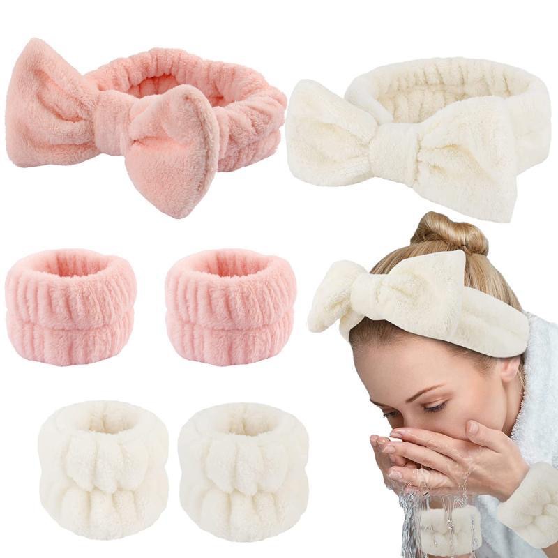 Amazon popular banda de pelo de las mujeres cara impermeable correa de muñeca traje arco simple banda de pelo accesorios para el cabello cabeza