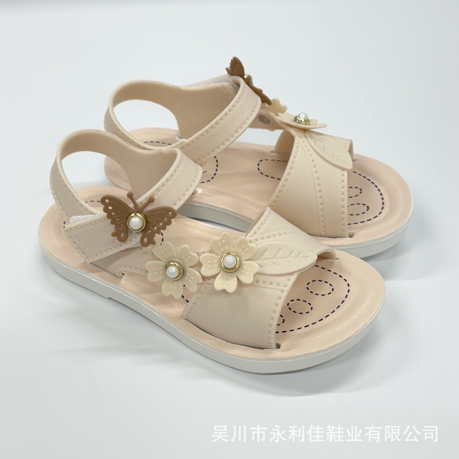 Sandalias de niñas para niños pequeños y medianos bebés de niñas nuevas exportaciones de fábrica al por mayor de comercio electrónico zapatos velcro de verano