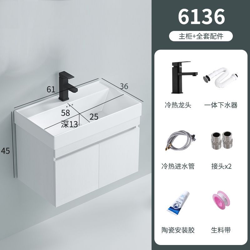 Gabinete colgante 6137 cuenca profunda + grifo