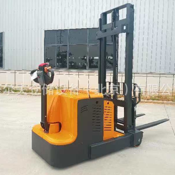 普尔夫平衡重无支腿全电动堆高车堆高机叉车步行式步行款托盘堆垛