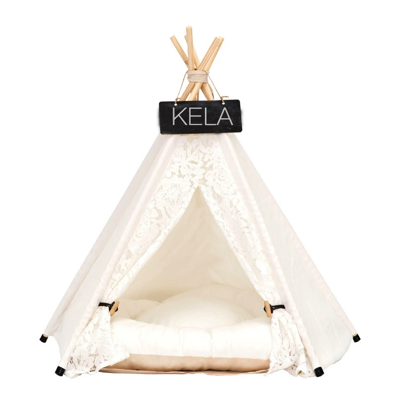 Съемный палаточный домик для питомцев, Шик Teepee для собак и кошек, Складной 40–60 см, С подушкой/Без подушки