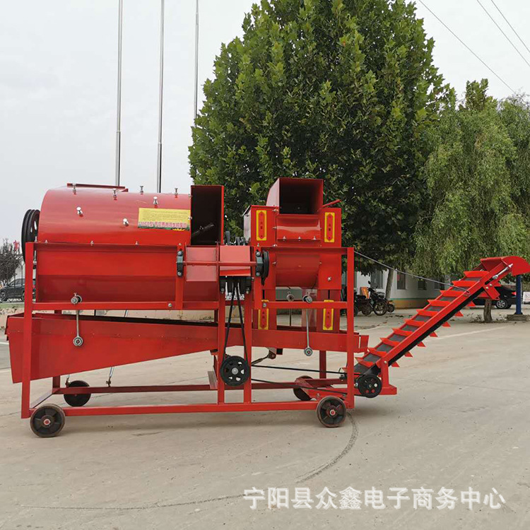 安徽宿州家用柴油机配套打果机花生摘果机秧果分离机干湿两用