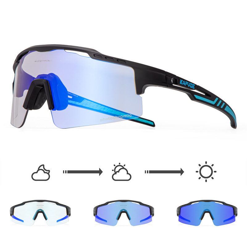 Gafas de Ciclismo Fotocromáticas de TR90, Fotocromático, A prueba de viento, para Ciclismo