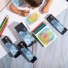 跨境外贸36/48/72油性彩色铅笔彩铅彩笔套装笔批发希音Temu亚马逊