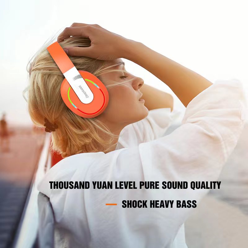 Sınır ötesi yeni kablosuz oyun Bluetooth kulaklığı, ağır bas ve mikrofonlu kulak üstü düşük gecikmeli kulaklık R11