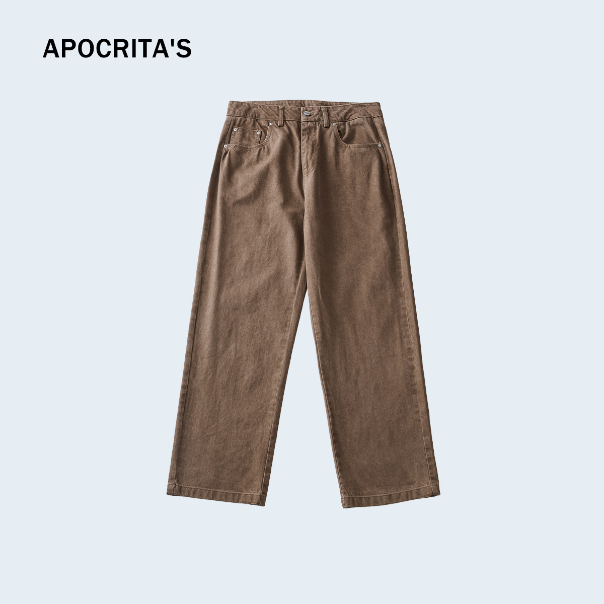 Sin devoluciones ni cambios【Liquidación por tiempo limitado a un precio súper bajo】Pantalones casuales holgados y rectos para hombre APO, para otoño e invierno