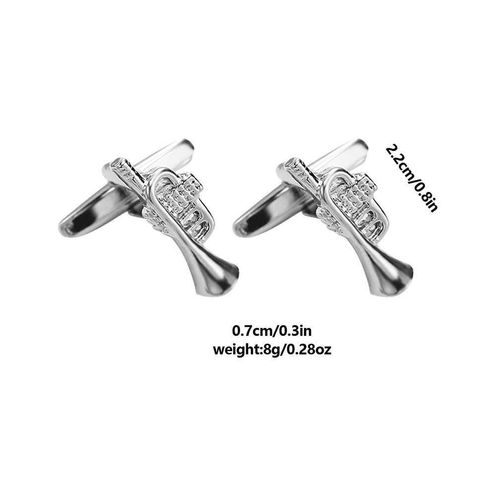 music series cufflinks musical instrument note cufflinks men's French shirt cuff nails source_voghion.com