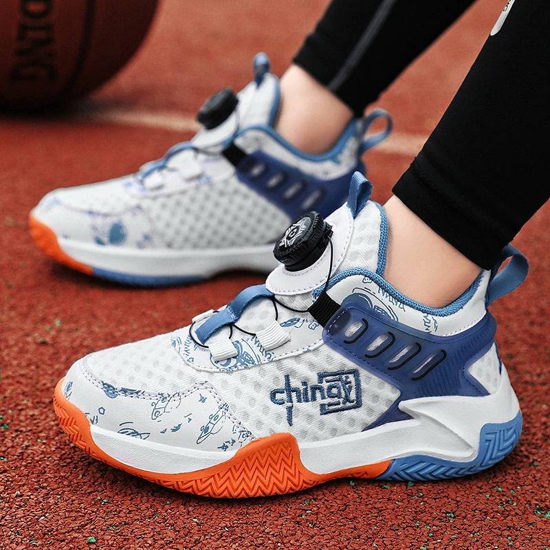 Spring sports shoes for boys, children's basketball footwear, for teenagers