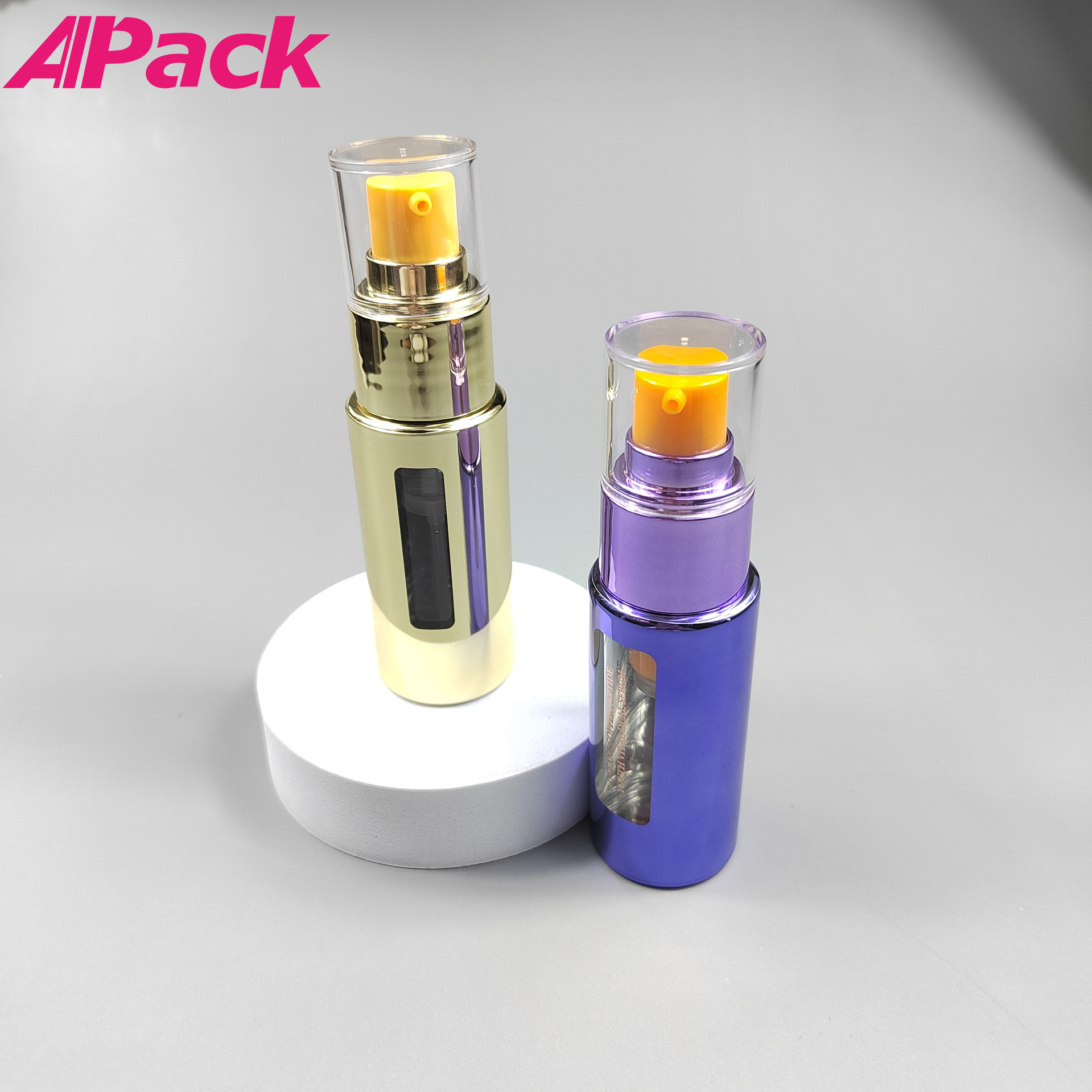 工厂定制25ml+5g干湿分离AS母瓶虾青素冻干粉精华二合一化妆品