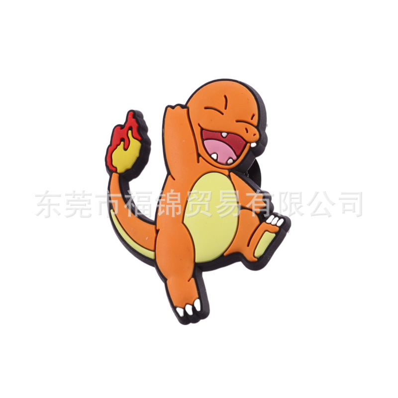 2025 nuevos accesorios de zapatos de botón de flores de zapatos de botón de flores de Pokémon, el mismo tipo de accesorios al por mayor