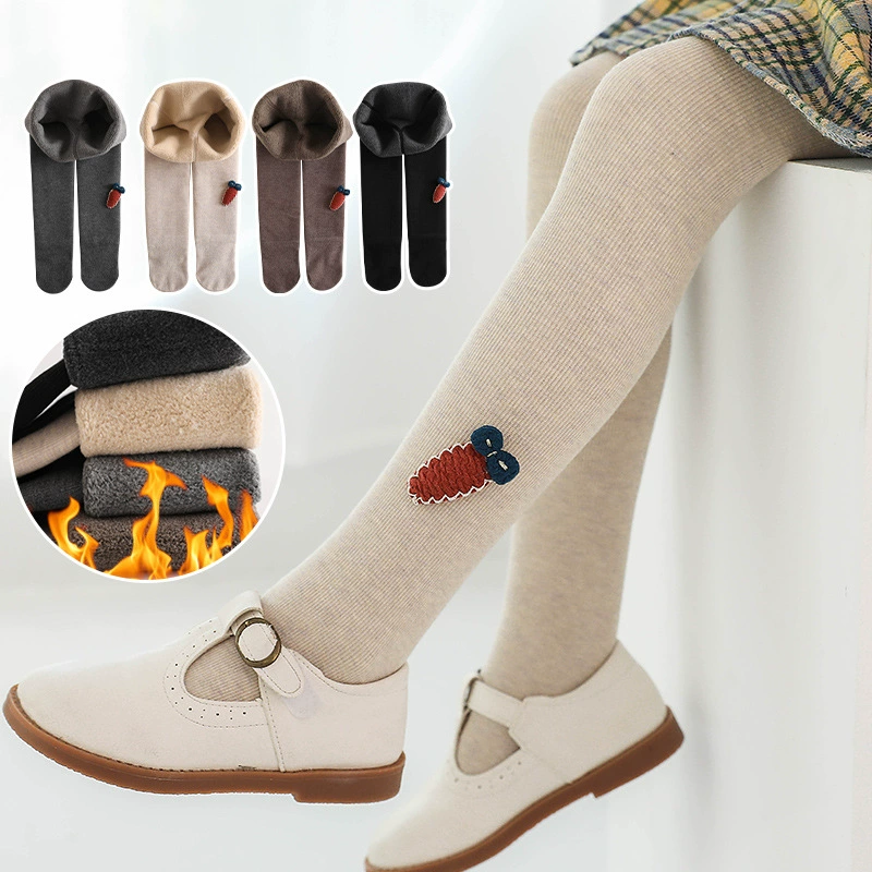 Дети Демисезонные колготки, теплые мультфильм carrot warm джинсы, утолщенные