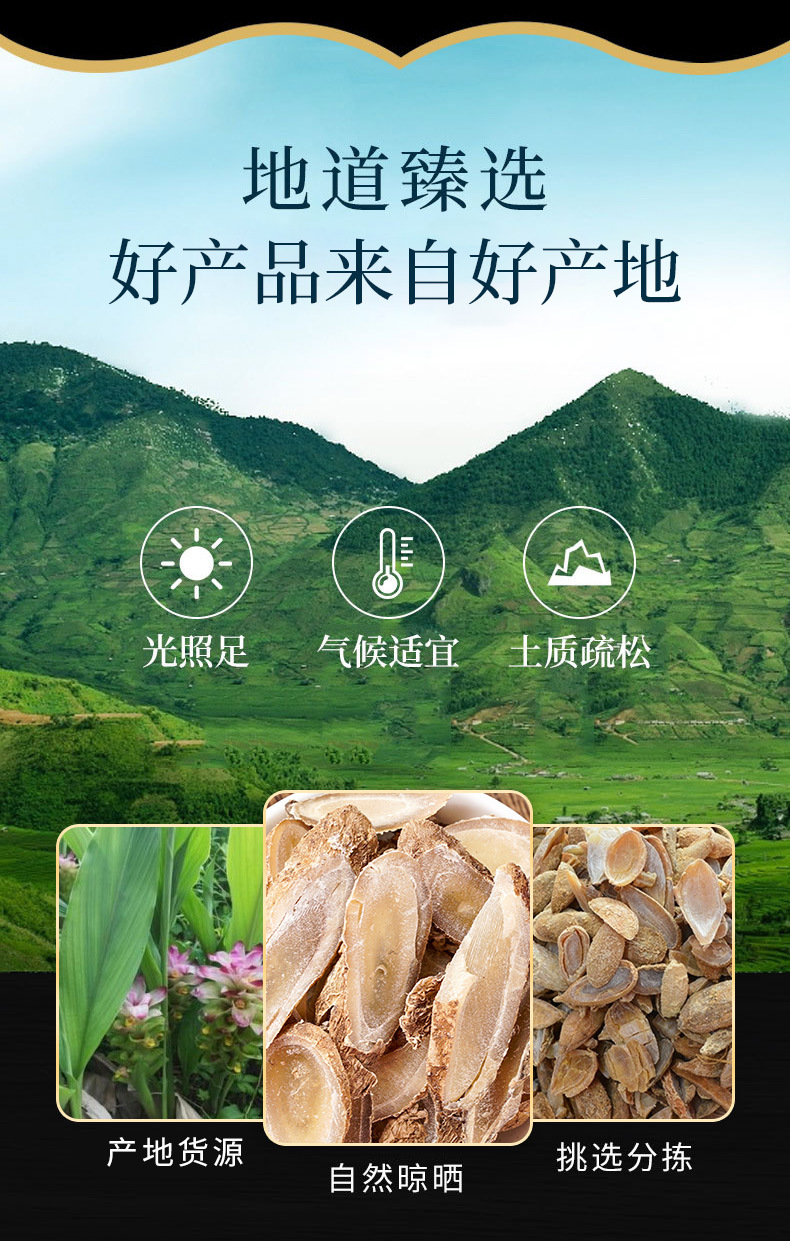 Yu Jin Slices (Curcuma aromatica) — Vinegar-Processed Sichuan Golden Turmeric Root overview