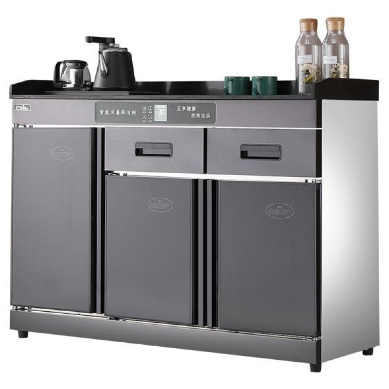 Máquina de café de caja, gabinete de té integrado, gabinete de desinfección, comedor comercial, doble puerta con cajón, restaurante, restaurante, gabinete de comedor