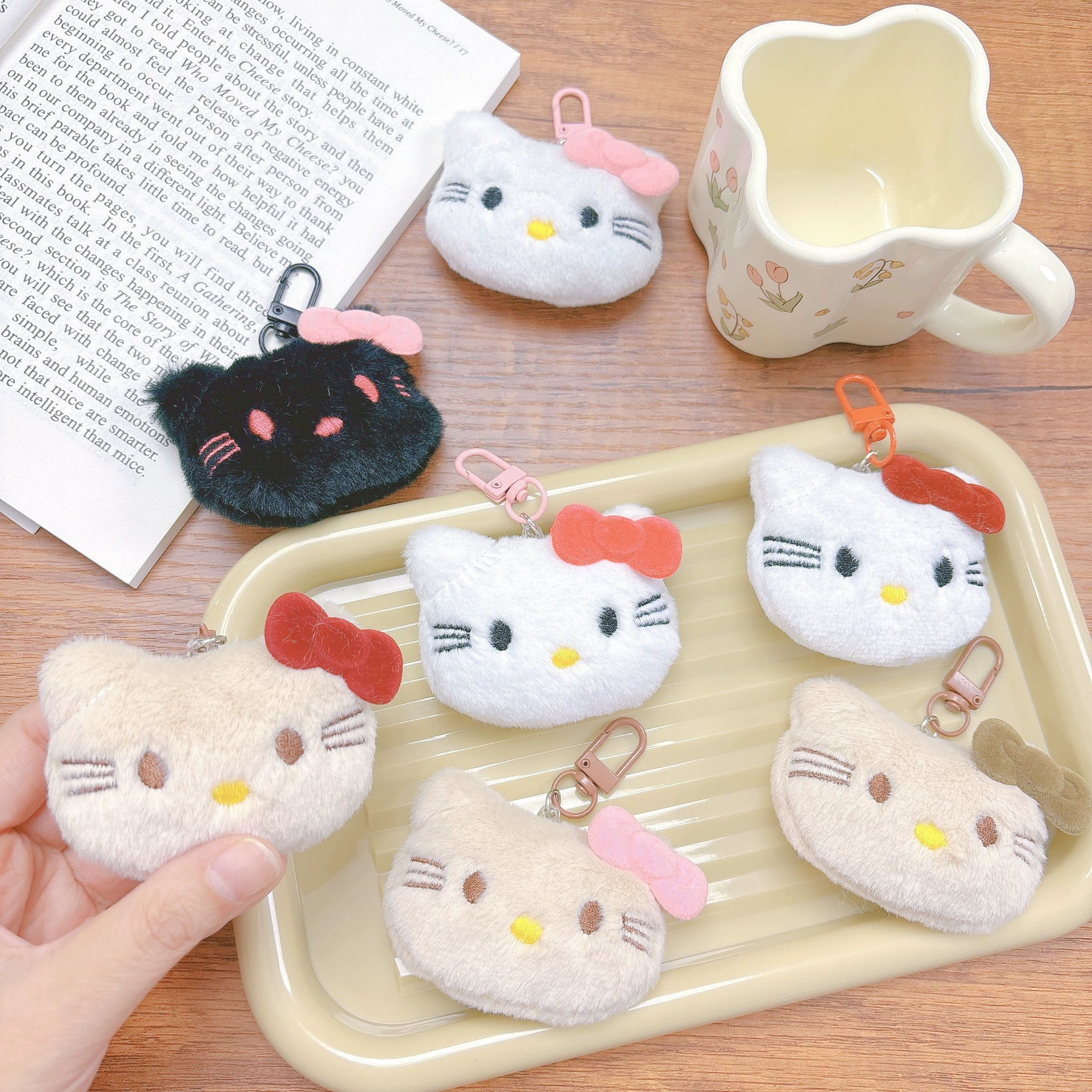 Мультяшный плюшевый KT кошачий мешок сумка подвеска милый котенок кукла брелок подвеска куклы куклы машина