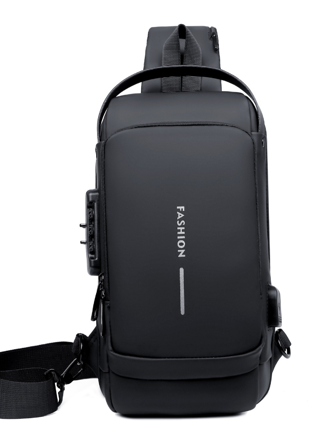 Bolso de pecho de hombre transfronterizo bloqueo de contraseña alta sensación de locomotora bolsa de transporte de hombro al aire libre bolsa deportiva regalos al por mayor