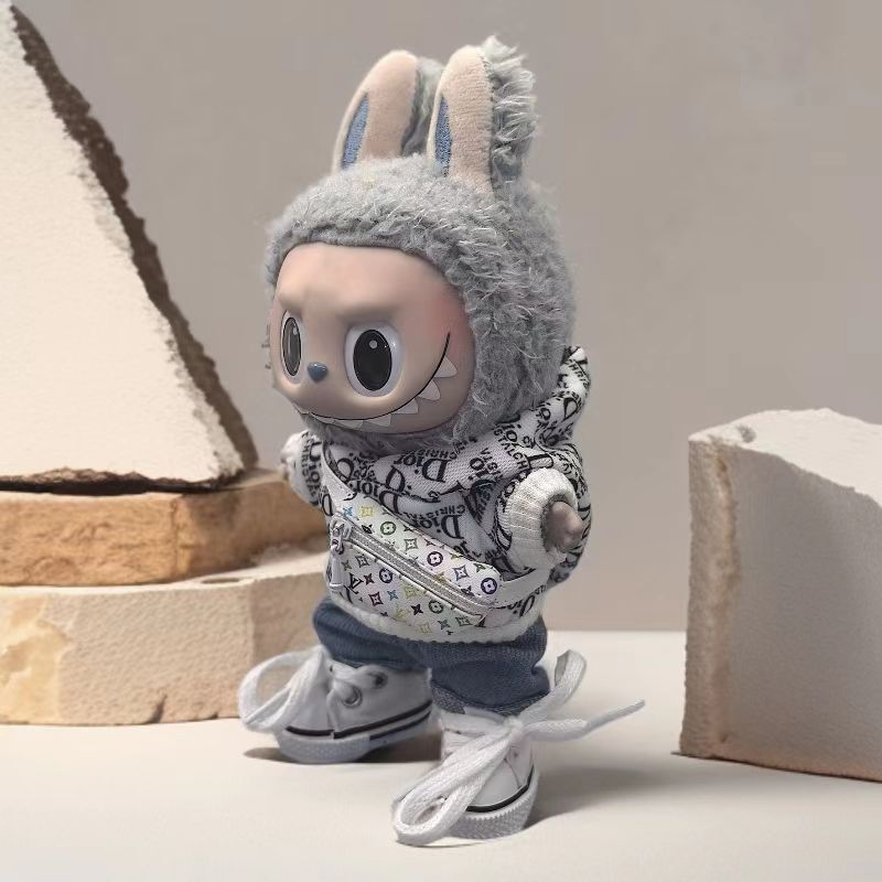 卸売 17 センチメートルラブブ交換ペンダントラブブキーホルダー赤ちゃん服タイプメンズストリートスウェットシャツトレンディなブランド服|undefined