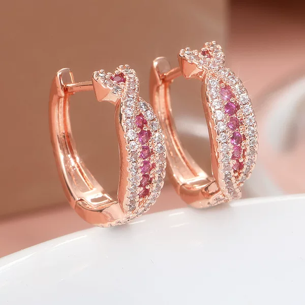 Morning Moon Cross-Border Earrings, Moon and Heart Design, Niche French Style Hoop Earrings, Direct Source of Supply