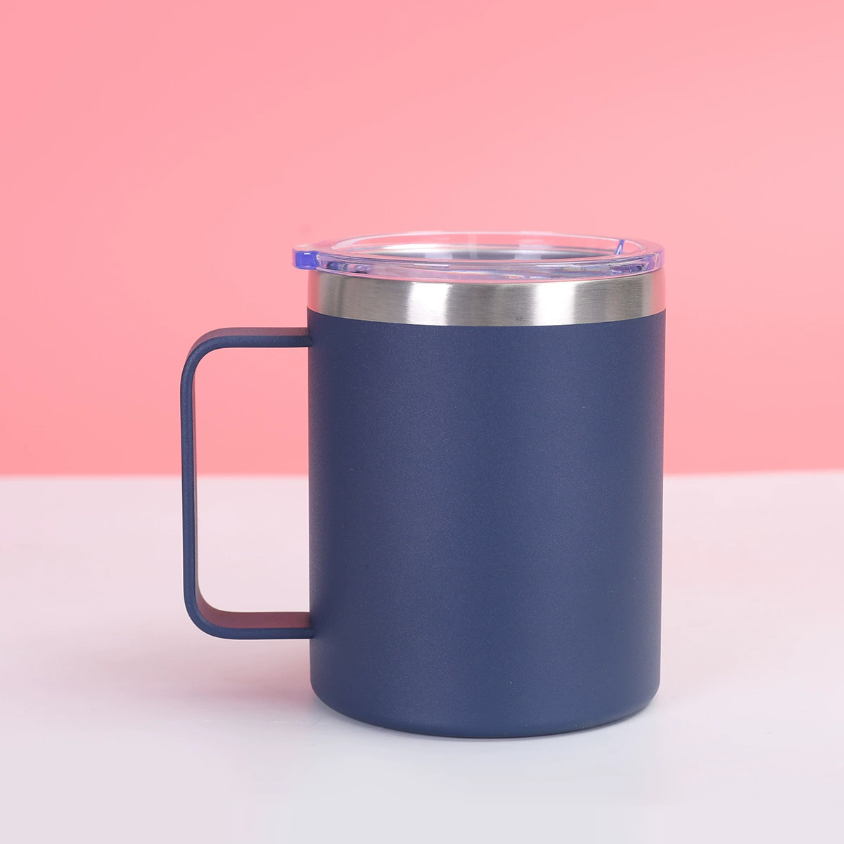 Кофе чашка двойной слой ручка нержавеющая сталь, Amazon, 14 oz, оптовая