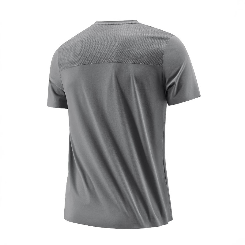 Coupang Men's and Women's Ice Silk Tt-shirt Japanese and Korean High-end Super-elastic Non-trace Ice Silk Round Neck Quick-drying Clothes Amazon Factory
