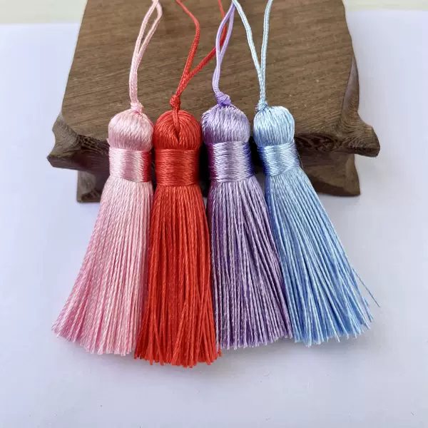 Little Fat Tassel 5cm Clothing Accessories Headwear Bookmark Big Red Tassel Accessories