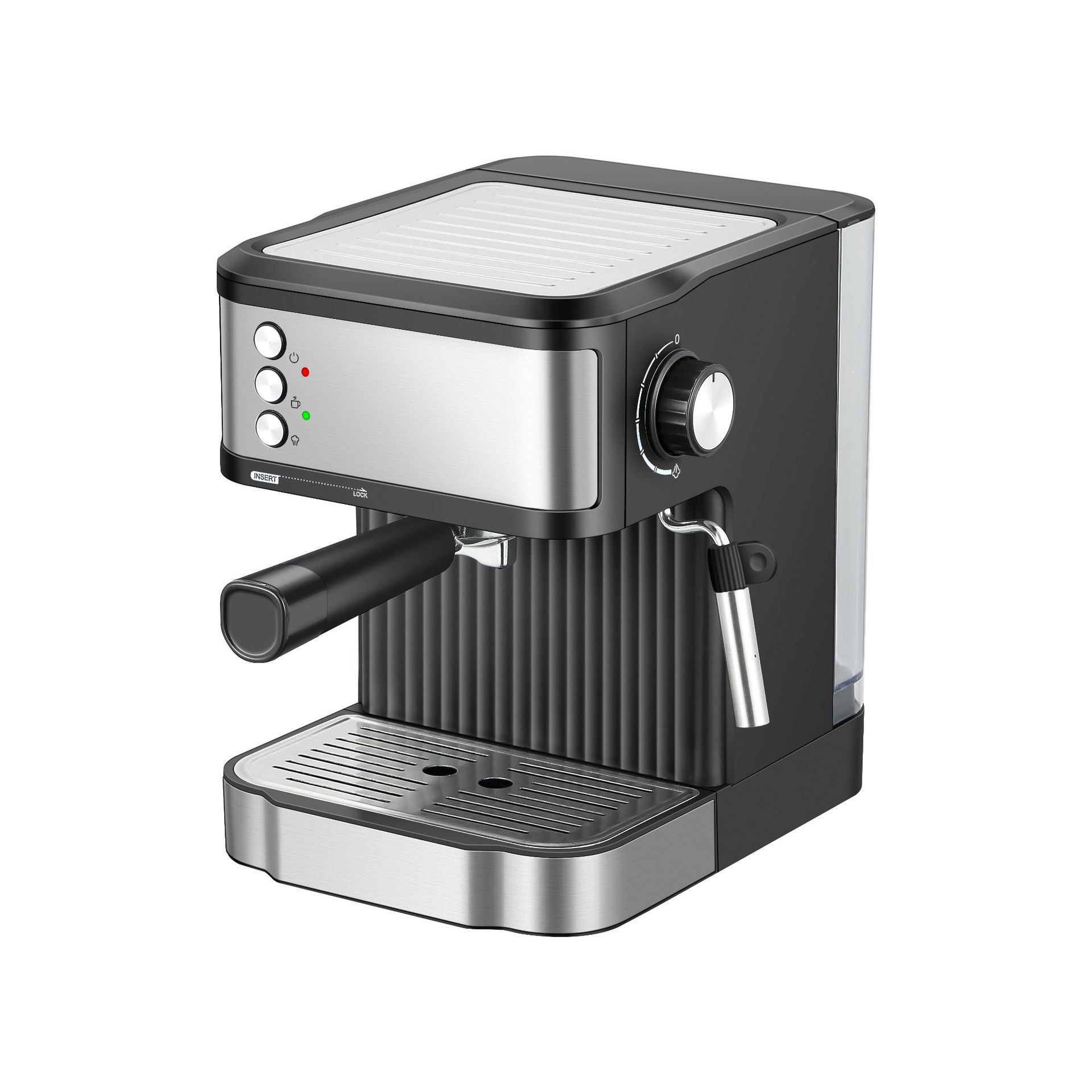 Máquina de café italiana semiautomática de alta presión extracción automática de burbujas de leche pantalla de color inteligente integrada venta spot transfronteriza