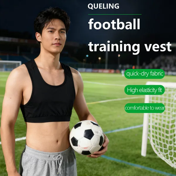 Football Training Quick-Drying Vest with Gps Sensor Flap Pocket Pants (No Gps, Only Vest) Stitching Model
