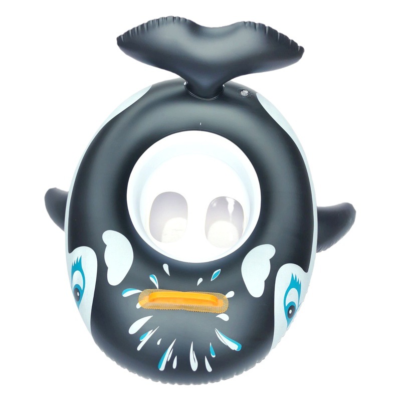 Children's swimming seat cross-border water toys baby swimming ring wholesale cartoon life buoy inflatable animal boat