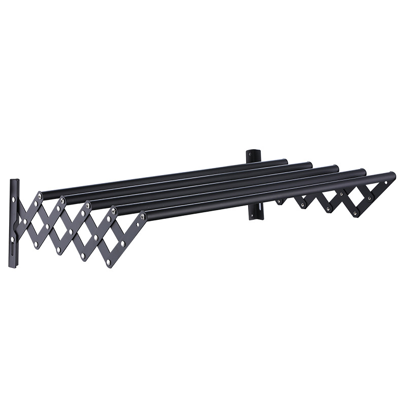 Rack de toallas de baño telescópicas plegables de acero inoxidable de baño de baño de toallas de baño de balcón de secador de ropa