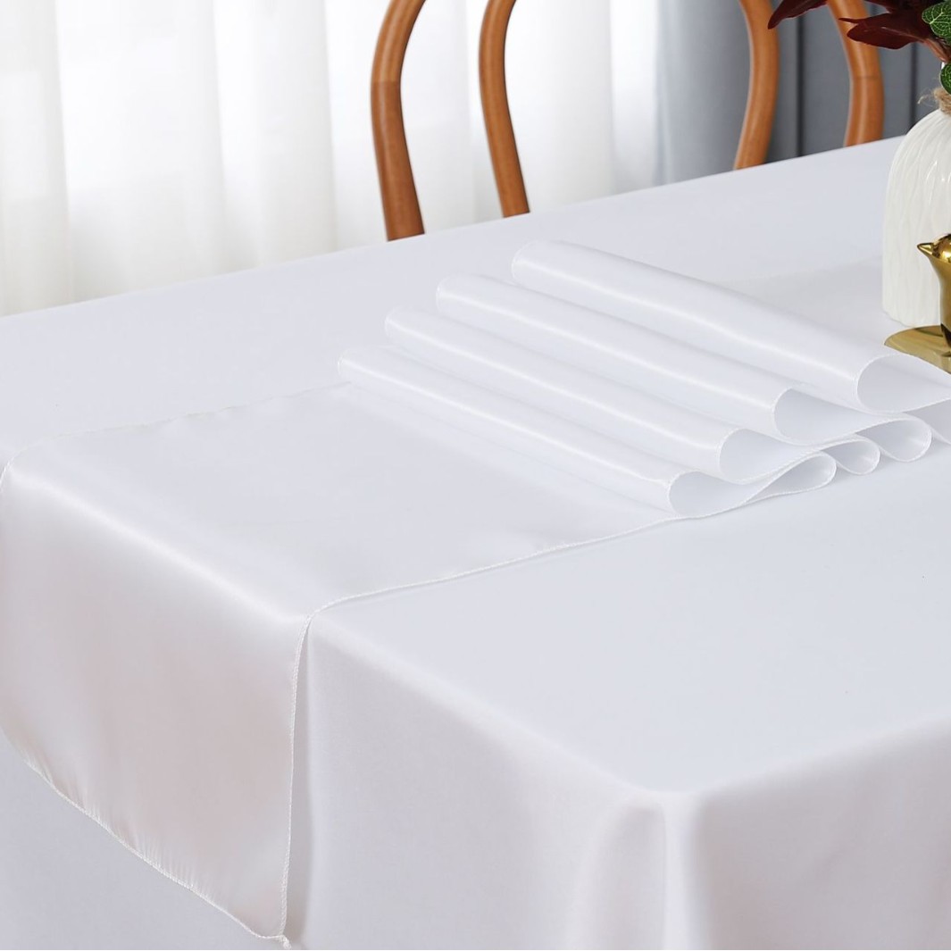 Banderas de mesa de satén de seda al por mayor