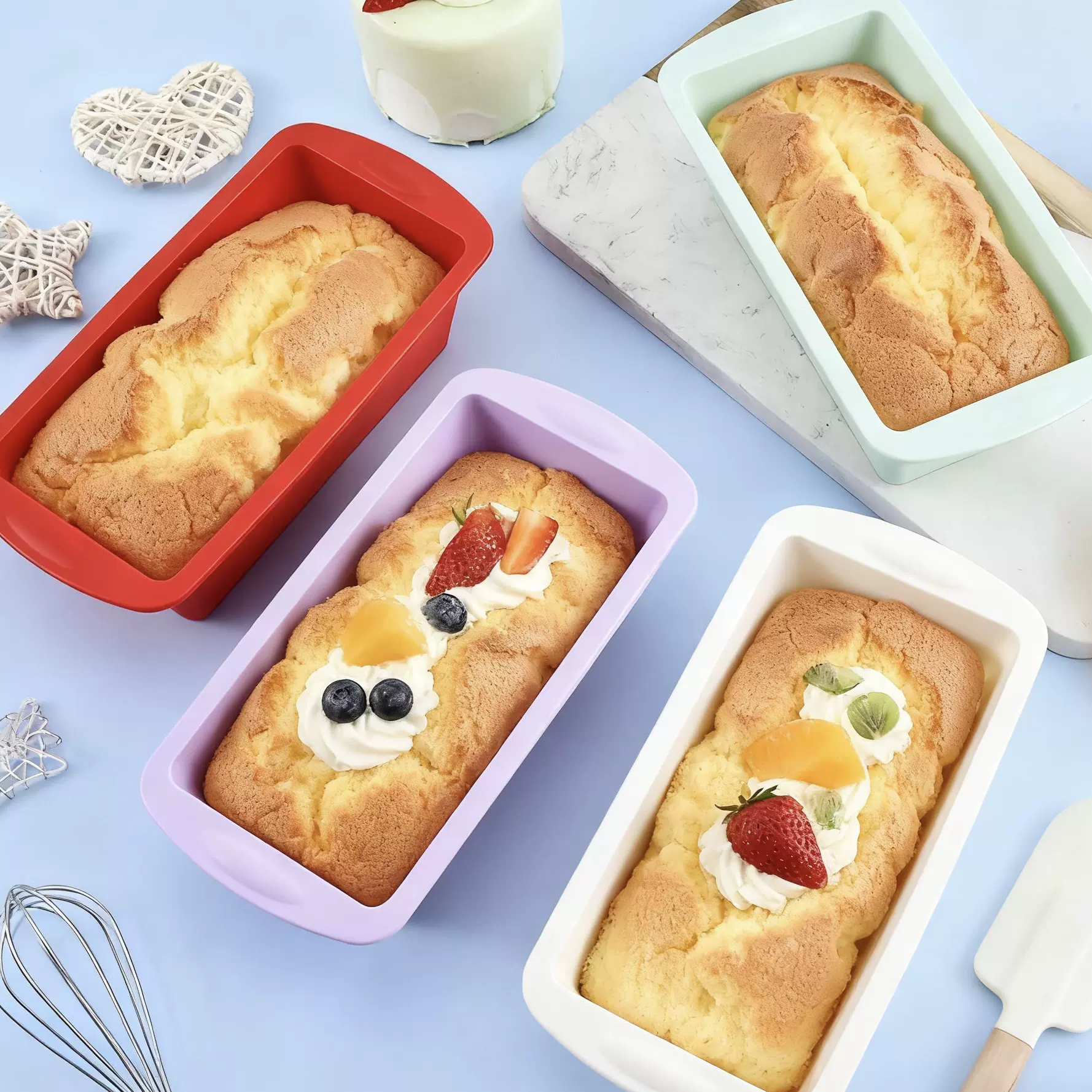 新款定制硅胶面包模烘焙工具 长方形吐司盒长条面包DIY蛋糕模模具