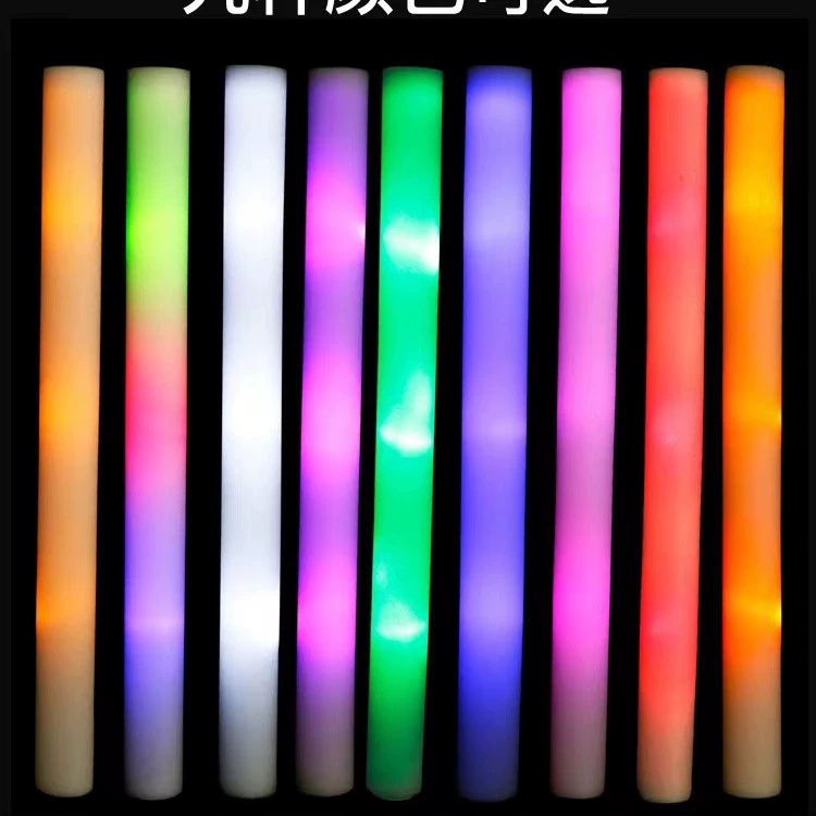 Губка светящаяся палочка концертная продукция логотипа реквизит пенопластовая светящаяся палочка флэш-губка мигающая супер яркая