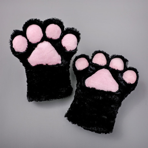 Japanese cute and adorable plush cosplay performance props cat paw cat claws gloves