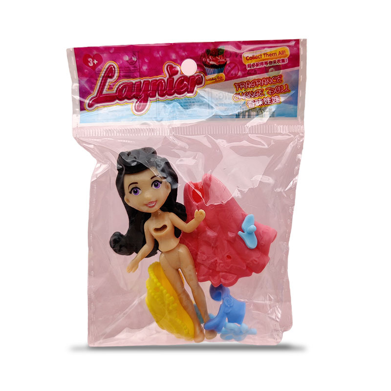 2 $Princesa infantil cambiando de ropa Barbie muñeca conjunto de ropa 3.5 pulgadas DIY regalo al por mayor 3