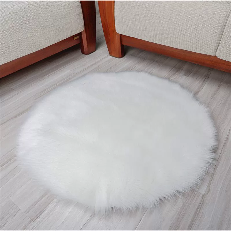 Ковер имитация шерсти круглый ковер плюшевый ковер спальня детская комната кабинет имитация шерсти ковер