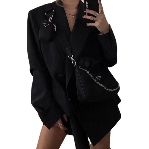 2024 internet celebrity Yang Mi same style nylon three-in-one bag hobo underarm bag chain crossbody handbag for women