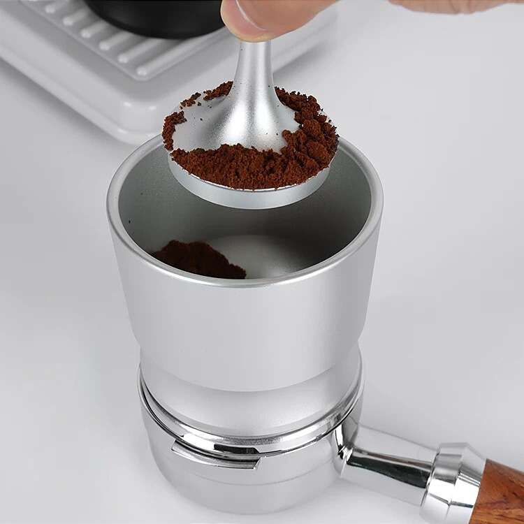 Coffee Powder Receiver Handle Powder Cup Powder Dropper Ek43 Coffee Grinder Powder Measuring Cup 515358mm Portable Design