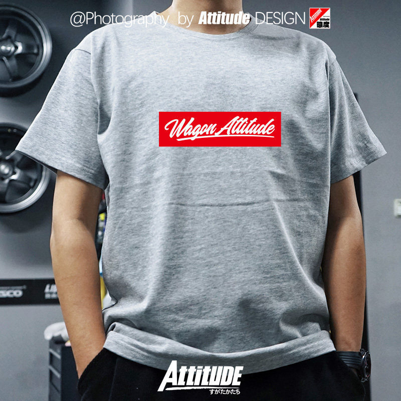 Cross-Border Attitude Japan Jdm Modified Low-Profile Car Culture Hf Style Short-Sleeve T-Shirt