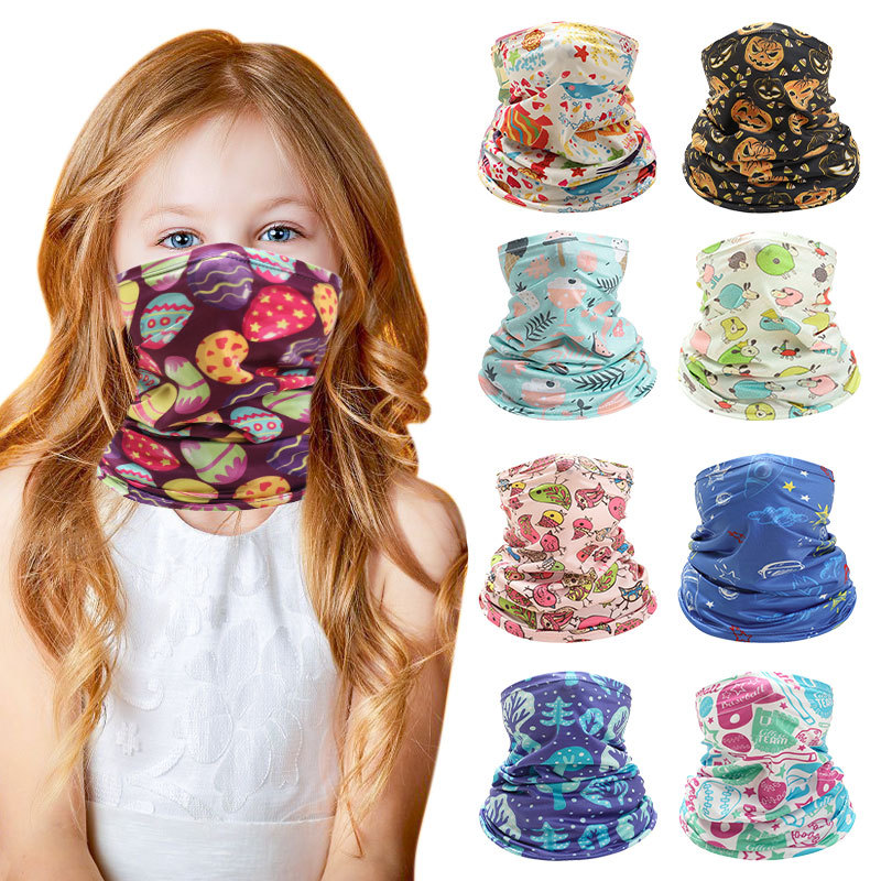 Makino Fei Hu Summer Outdoor Multifunctional Magic Headscarf Children's Sun Protection Ice Silk Neck Scarf Milk Silk Cycling Mask